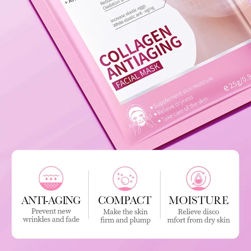 BIOAQUA Retinol Collagen Face Masks 15pc – Firming & Hydrating