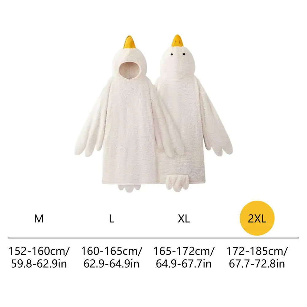 Goose Wearable Blanket Hoodie – Oversized Fleece Sweatshirt