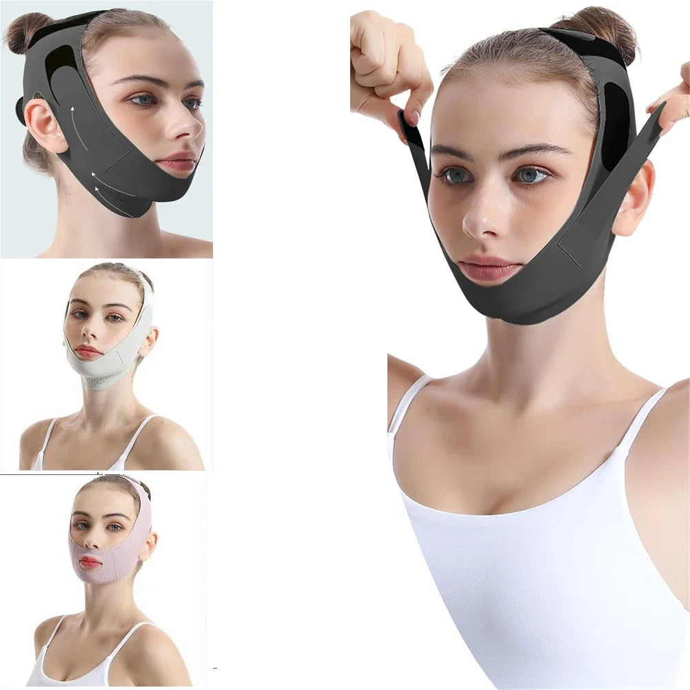 V Line Chin Strap Face Lift Mask – Reusable Double Chin Reducer