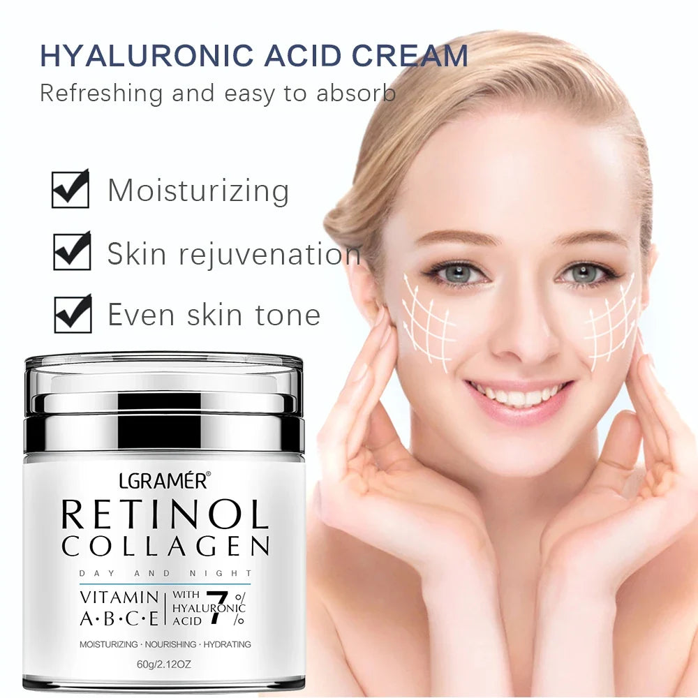 REAROYA Retinol Anti-Aging Face Cream – Collagen & Hyaluronic 60ml