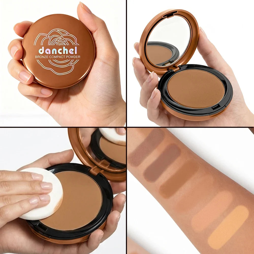 6-Color Matte Bronze Setting Powder – Buildable Coverage