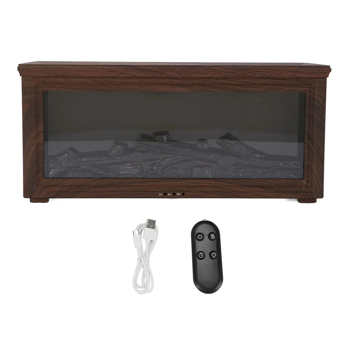 Water Tank Wood Grain Fireplace Aromatherapy Diffuser Simulation