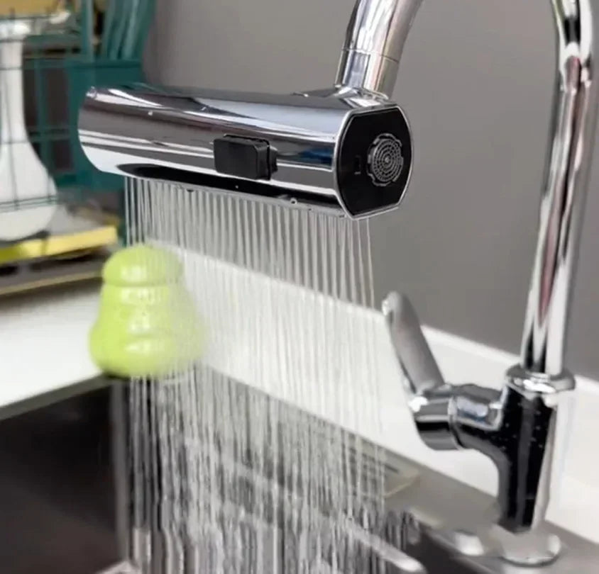Kitchen Faucet Waterfall Sprayer Head Splash Proof Device Universal