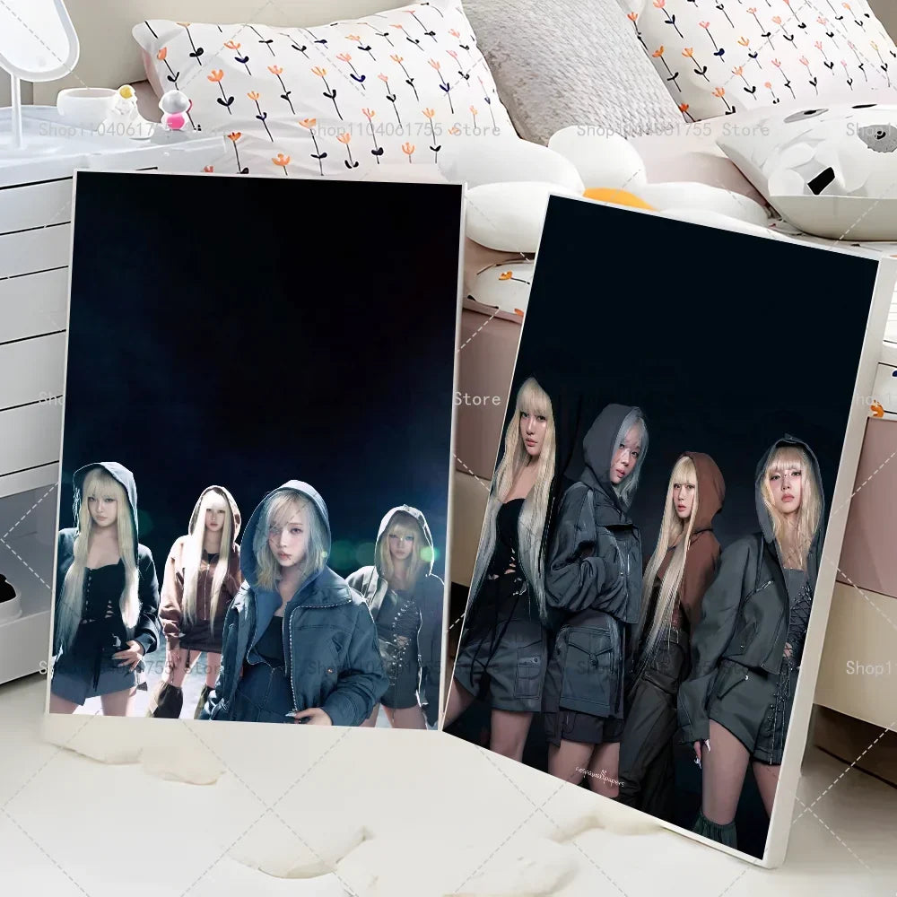 Aespa Kpop Girl Group Poster – Self-Adhesive Waterproof Wall Sticker