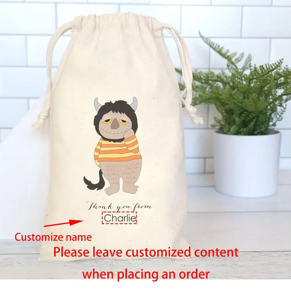 Custom Wild Monster Favor Bags | Wild Rumpus Birthday Party