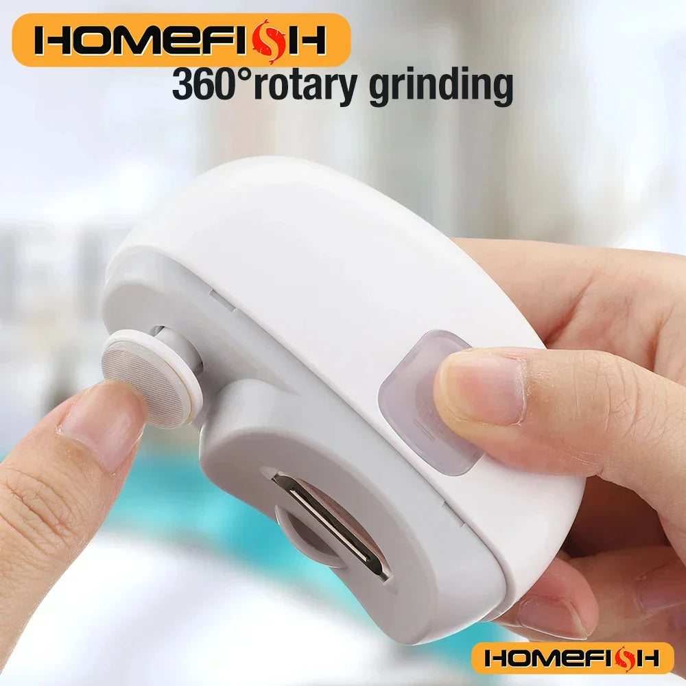 Electric Baby Nail Trimmer Automatic Anti-splash Anti-pinch Polisher