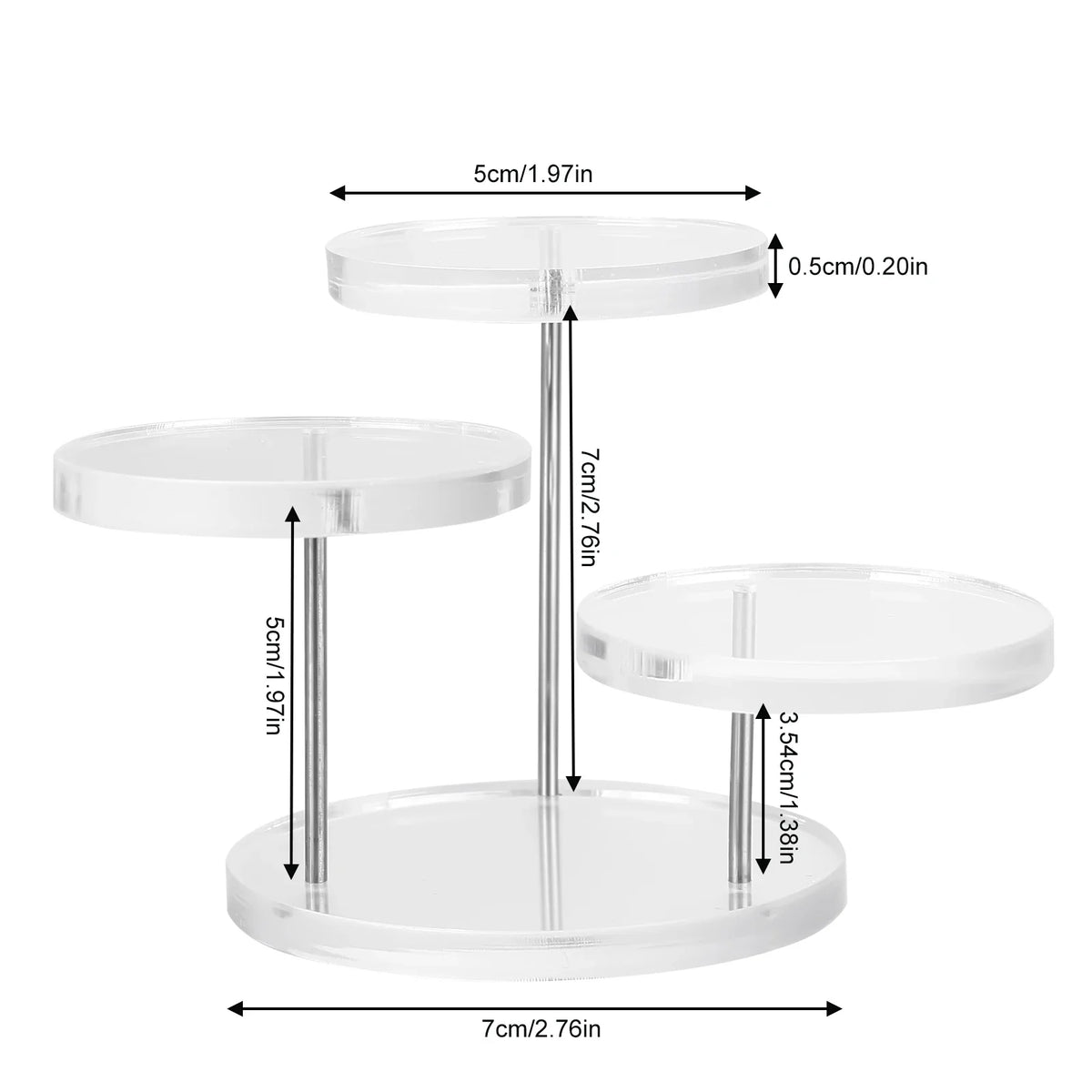 Multi-Layer Acrylic Cupcake Stand | Tiered Cake Display Tray