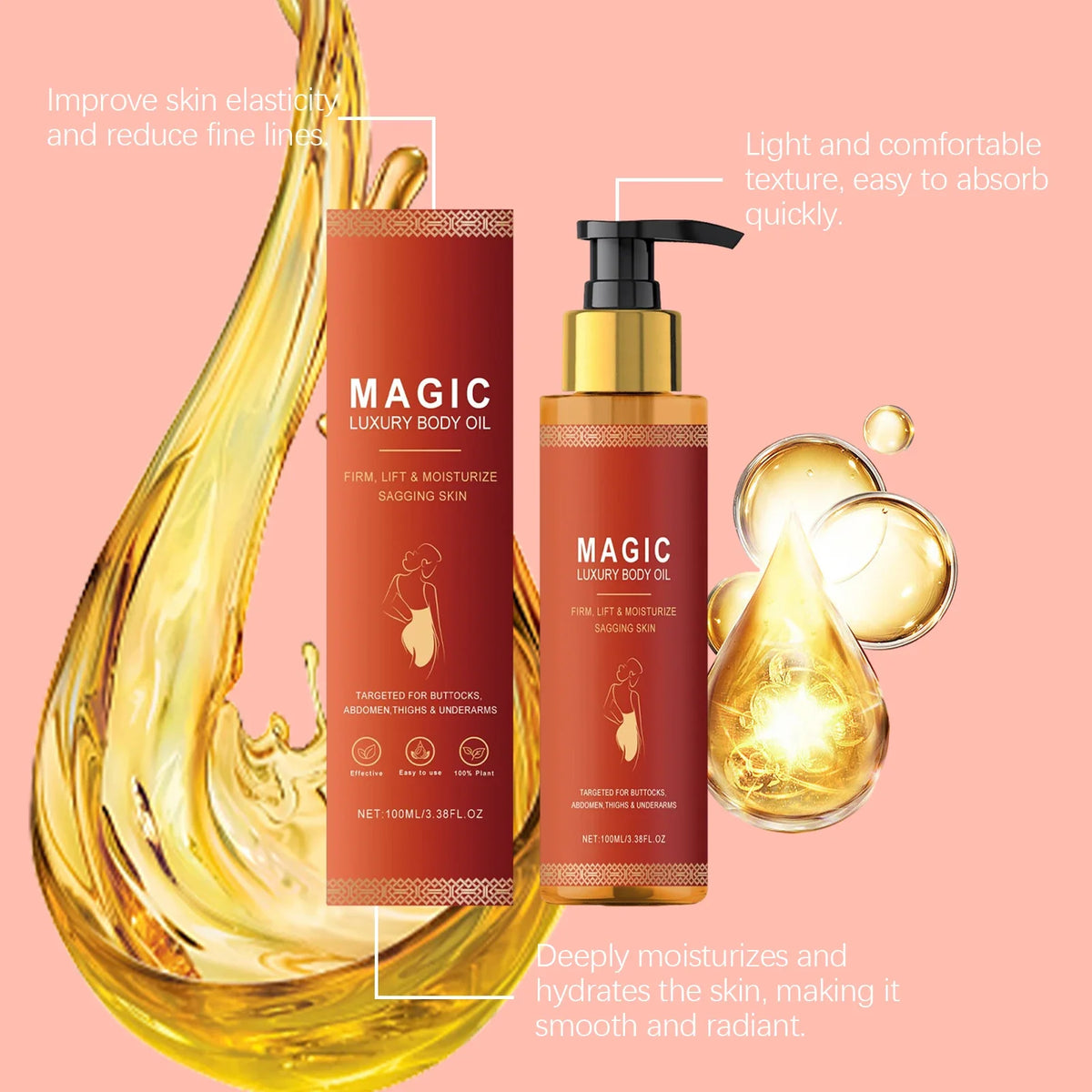 Body Firming Emollient Oil – Nourishing Daily Skin Moisturizer