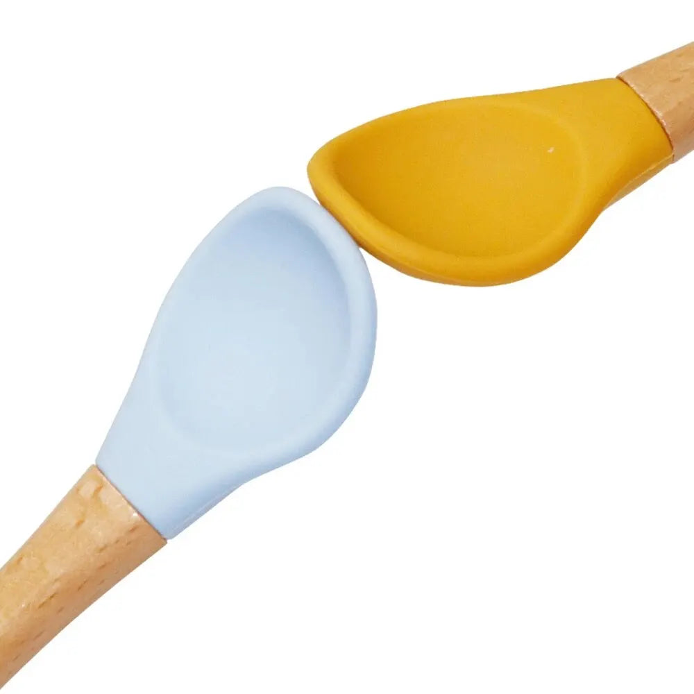Silicone Baby Spoon & Fork Set | BPA-Free Toddler Flatware
