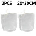 Fine Mesh Homebrew Straining Bags – Nylon Filter, 2-Pack