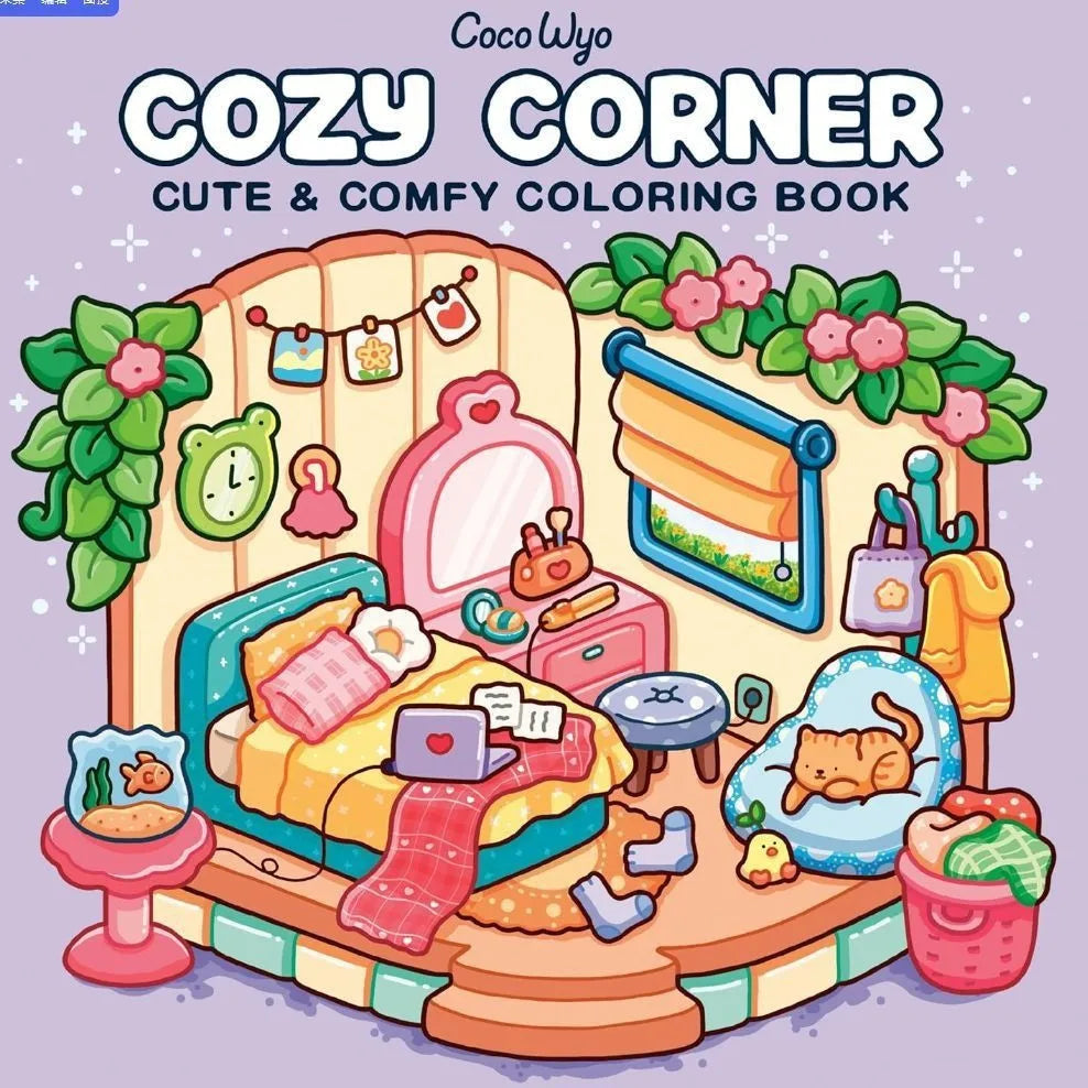 Adult Teen Cartoon Coloring Book Educational Drawing Toy Stress