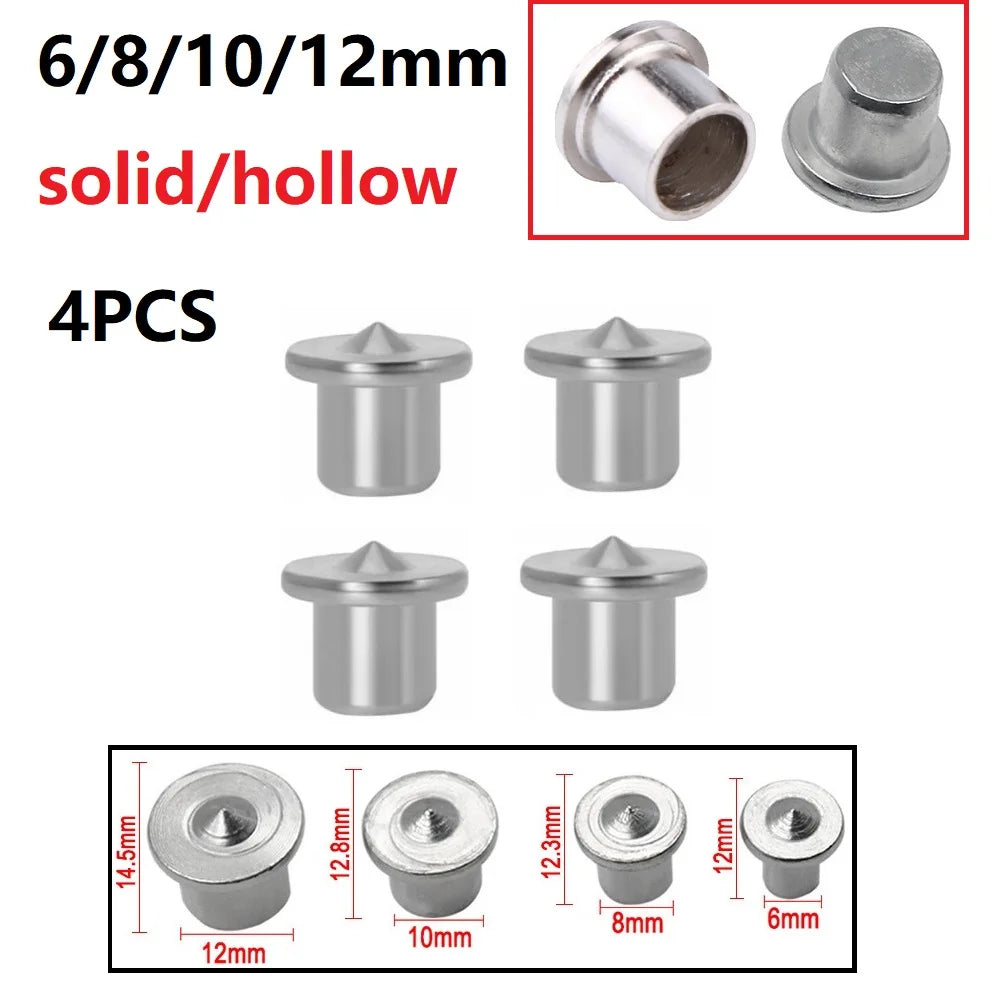 4-Piece Dowel Centre Point Pin Set 6/8/10/12mm Wood Marker