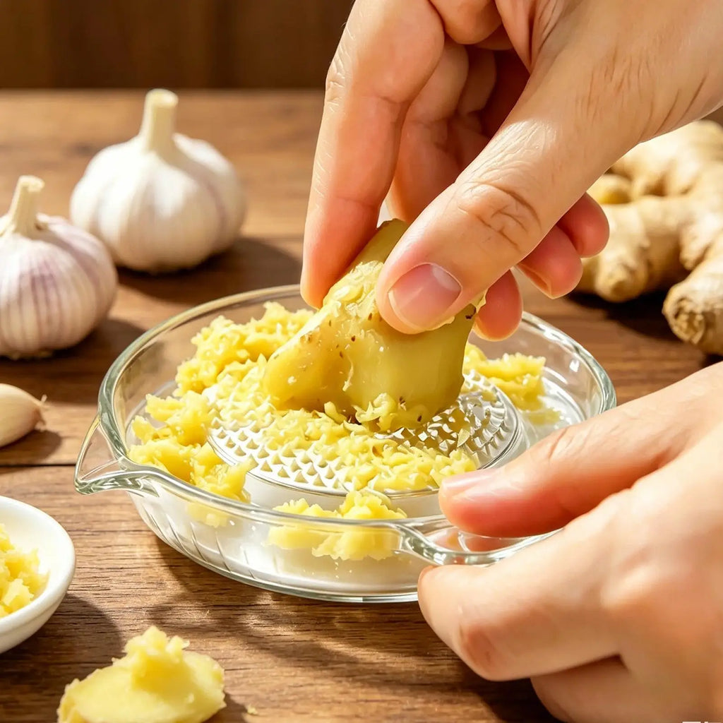 Manual Rotating Garlic Grater | Multi-Purpose Kitchen Tool