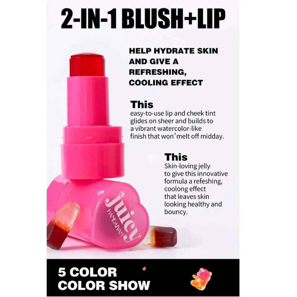Handaiyan Jelly Blush Stick – 2-in-1 Lip & Cheek Tint