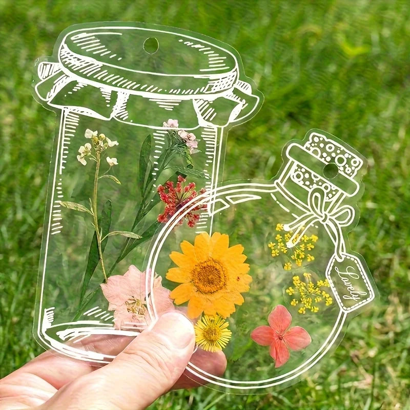 DIY Pressed Flower Bookmark Kit – Clear Transparent Handmade