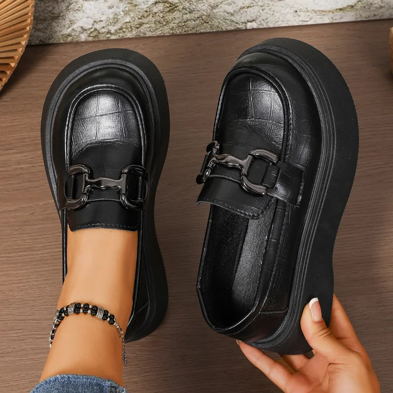 UXST Women's Round Toe Slip-On Loafers – Casual Flat Shoes