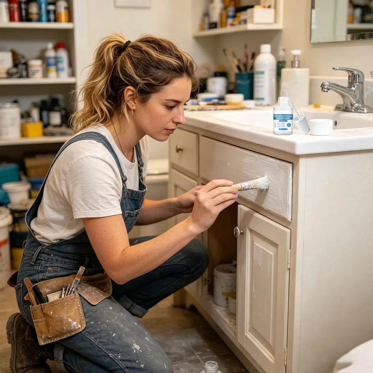 Waterproof Tile Paint Kit – Quick-Dry Scratch Repair Coating