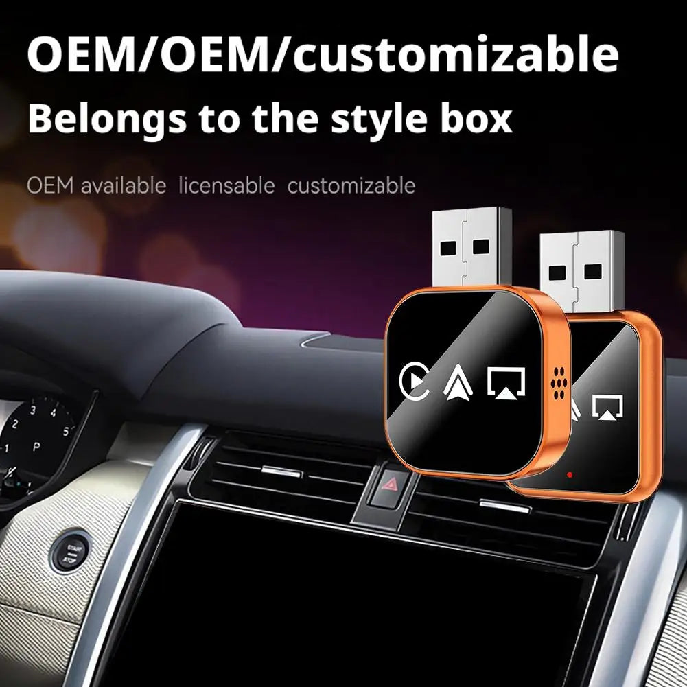 Wireless CarPlay & Android Auto Adapter – 3-in-1 Mirror Link