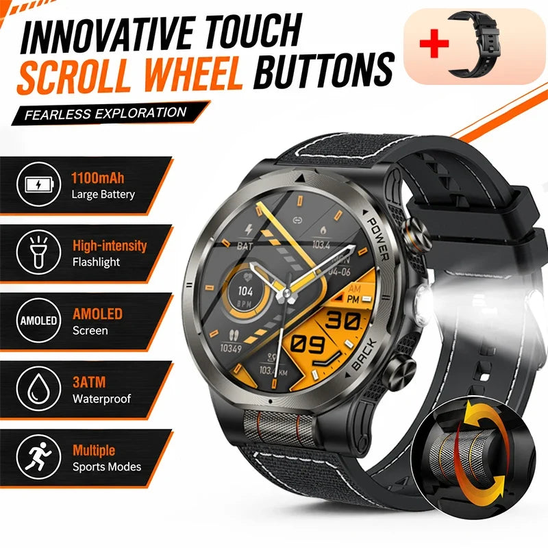 ZODVBOZ KT91 Smart Watch – AMOLED, 1100mAh, 3ATM Waterproof