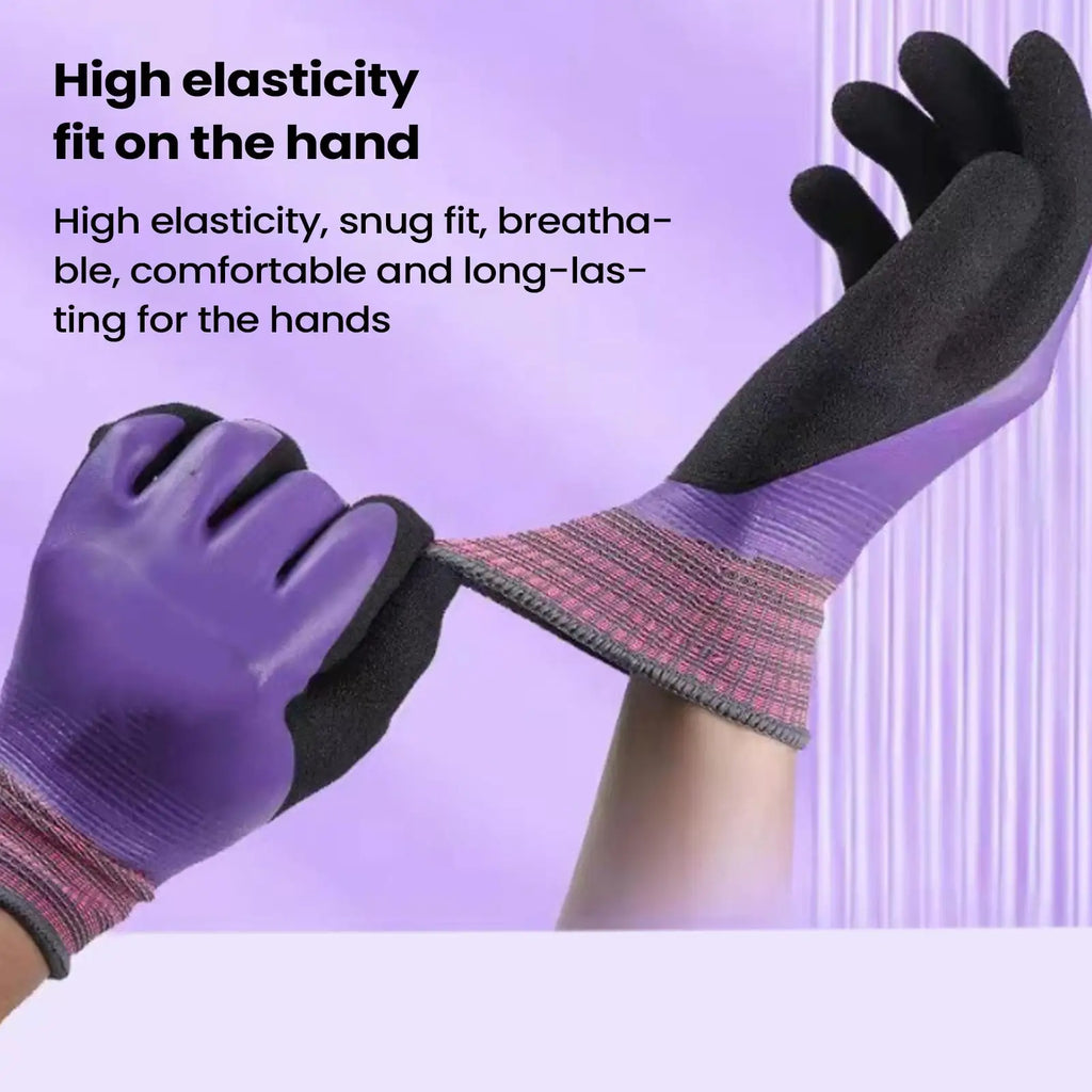 Waterproof Latex Work Gloves – Non-Slip Kitchen & Garden Mitts