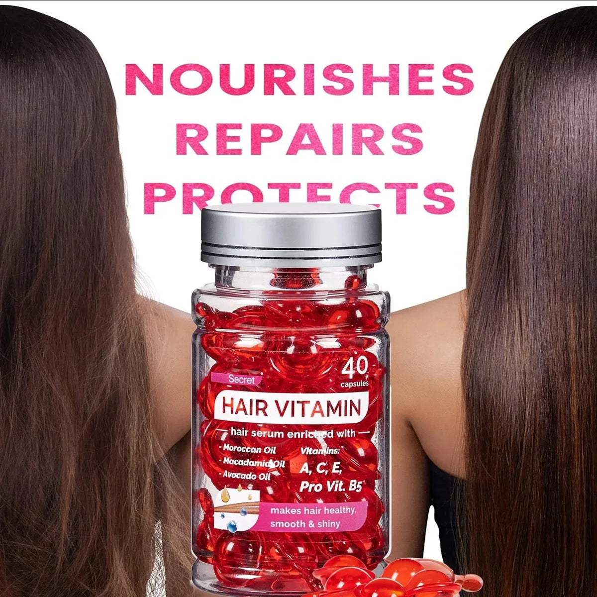 REAROYA Argan Oil Hair Treatment Capsules – Repair Split Ends