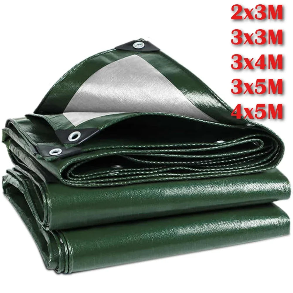 Heavy Duty Waterproof PE Tarp with Grommets | Multi-Size