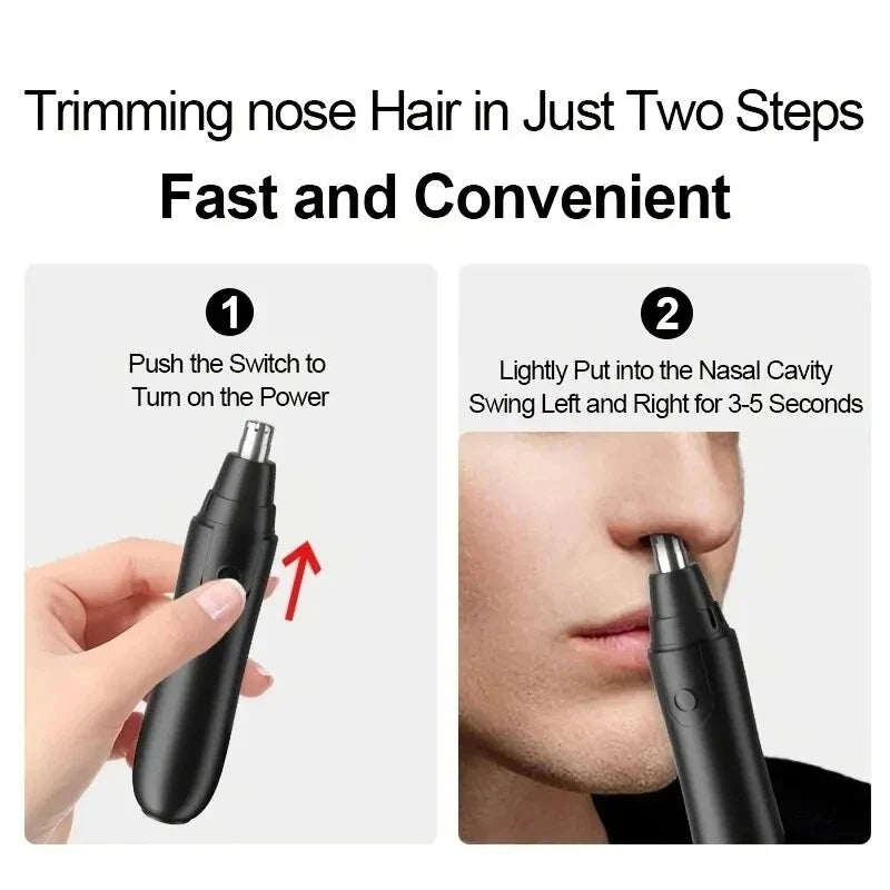 Electric Nose & Ear Hair Trimmer – Eyebrow & Neck Grooming Kit