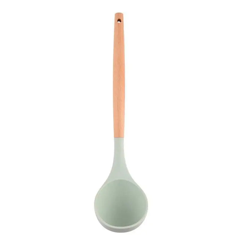 Silicone Soup Spoon – Heat-Resistant Non-Stick Cooking Ladle