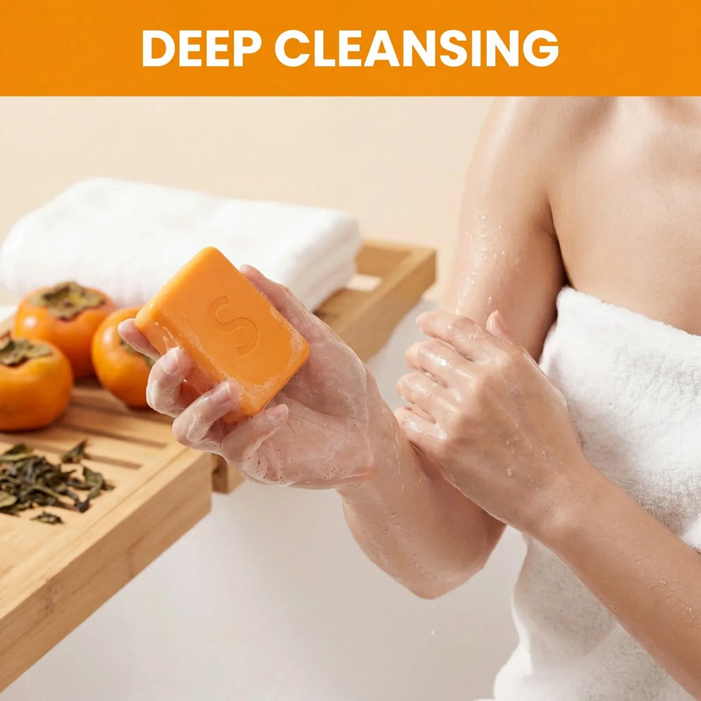 Persimmon Bath Soap – Moisturizing Deep Cleansing Body Bar