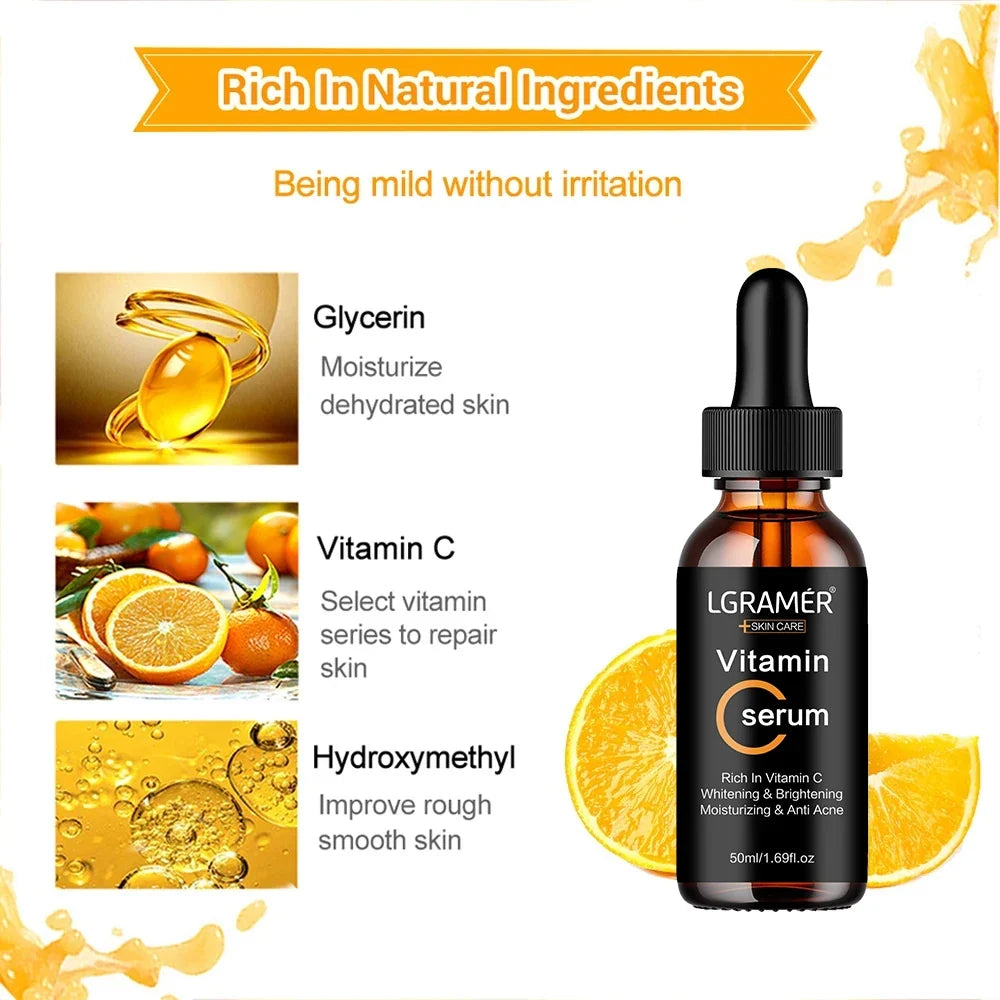 REAROYA Vitamin C Face Serum – Brighten, Firm & Minimize Pores