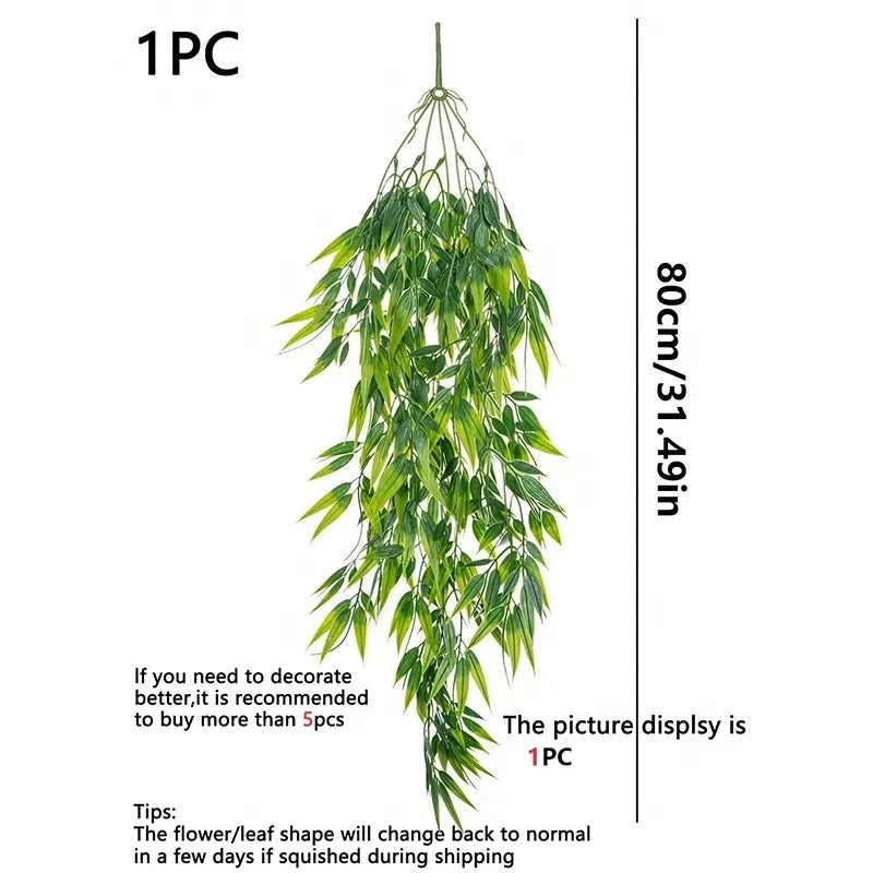 Artificial Willow Leaf Vine Hanging Decor – Party & Home