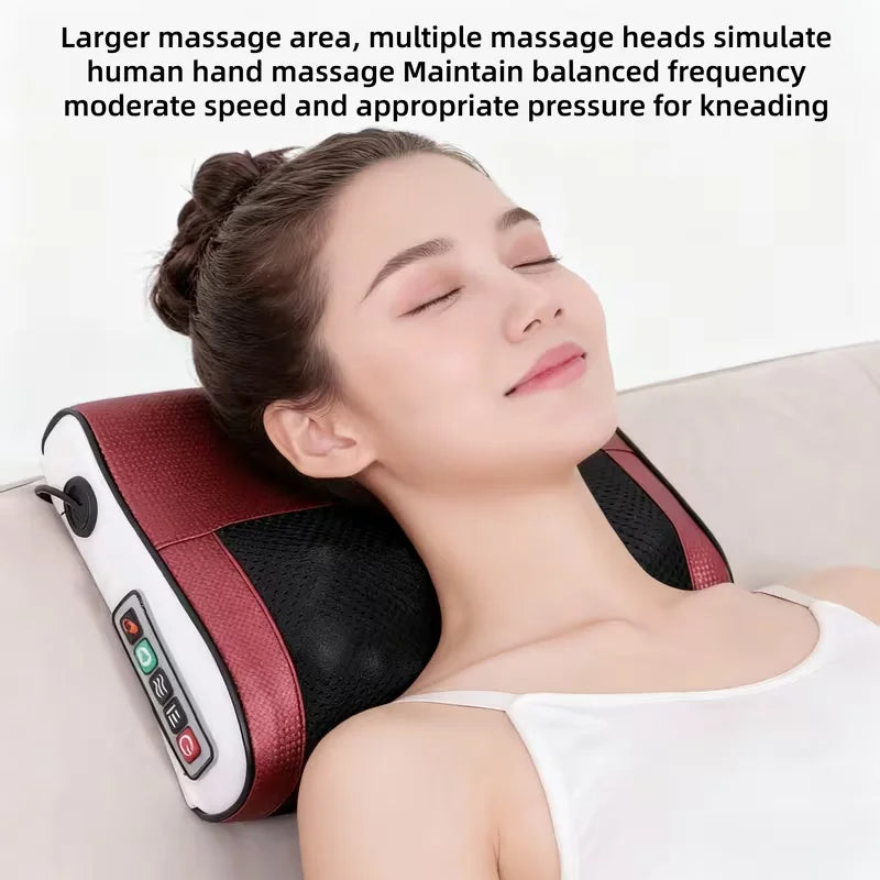 3D Kneading Neck & Shoulder Massage Pillow with Heat | Gift Box