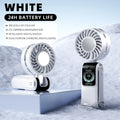 3600mAh Neck Fan with Ice Pack Cooling – Portable Folding
