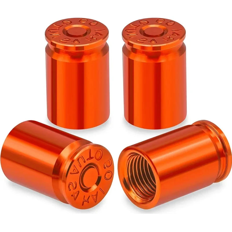 Bullet Shell Tire Valve Stem Caps Aluminum Alloy Car Air Cap Cars SUV