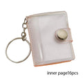 Mini Keychain Photo Album – 16 Pocket 1-Inch Card Holder