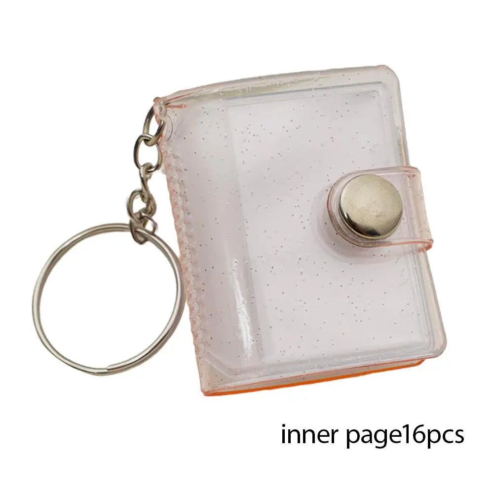 Mini Keychain Photo Album – 16 Pocket 1-Inch Card Holder