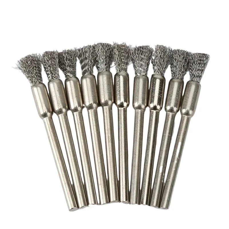 15-Pc Stainless Steel Wire Brush Set for Rotating Tools