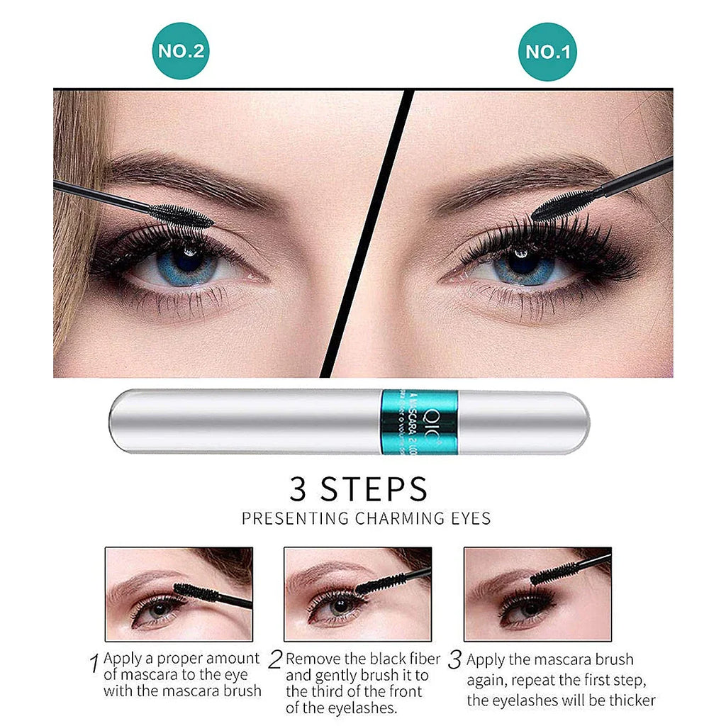 QIC Silk Fiber Mascara – Waterproof, Lengthening & Curling