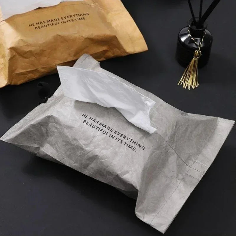 Microfiber Tissue Box Cover – Car & Home Tissue Holder