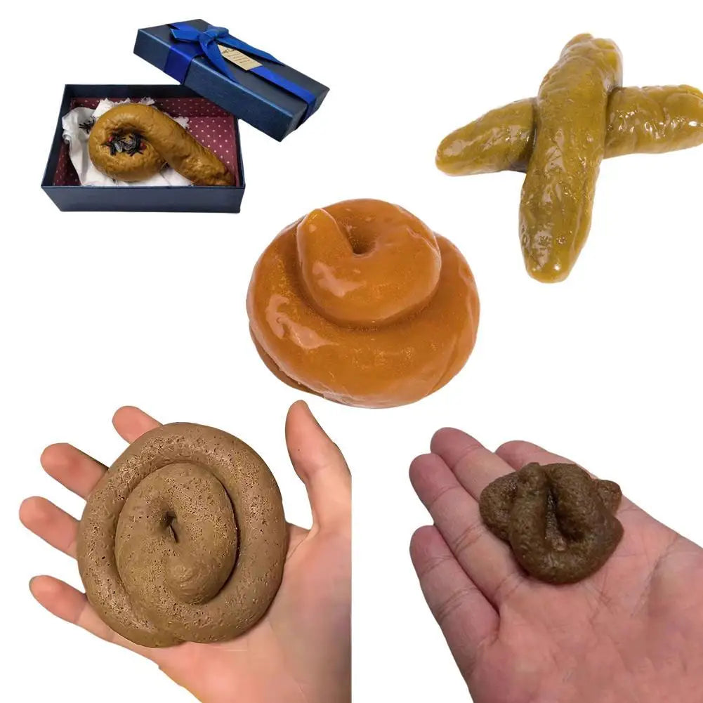 Simulated Feces Prank Props Fake Dog Poop Stress-relieving Toys Play