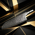 Damascus Steel DIY Knife Blank – Hand-Forged Cleaver Blade