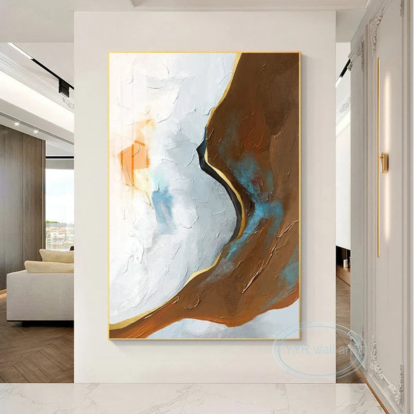Hand-Painted Abstract Oil Painting on Canvas | Modern Wall Art