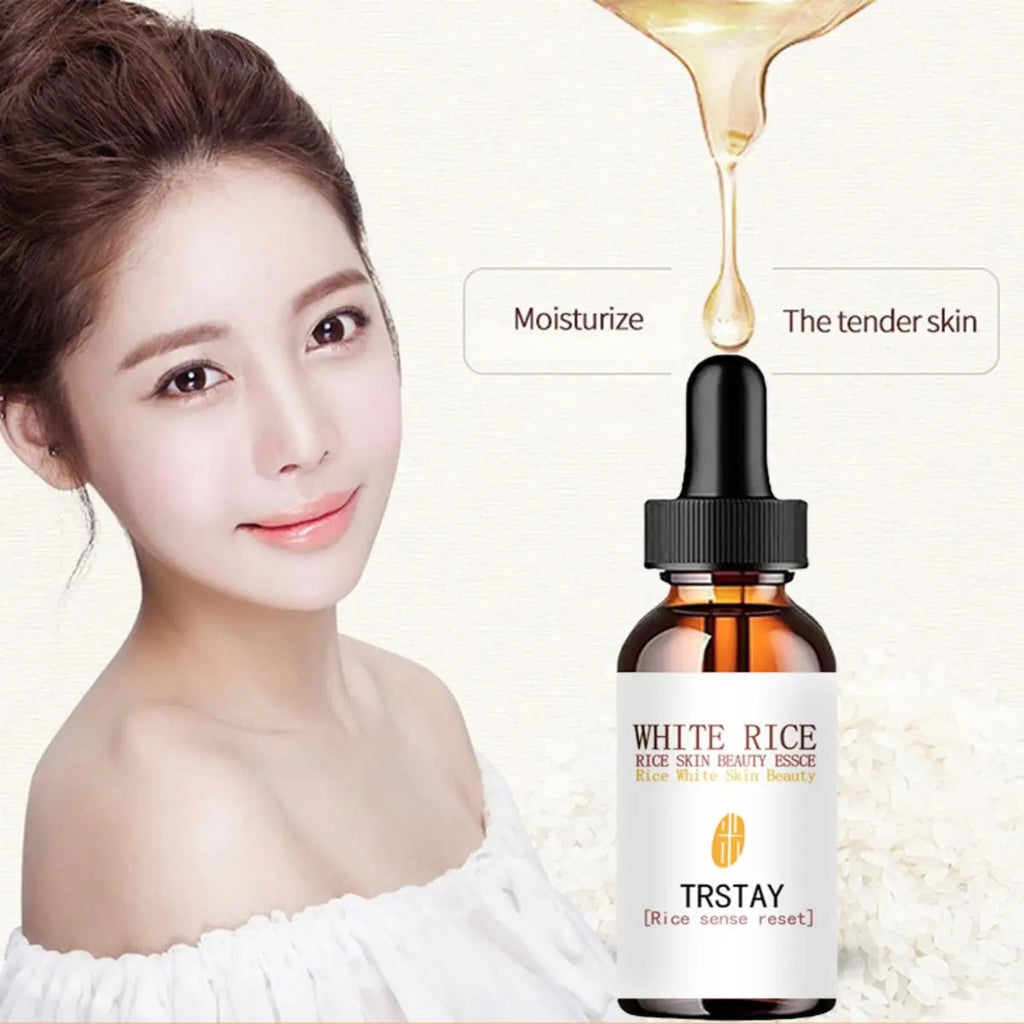 TRSTAY Rice Skin Beauty Essence – Brightening Face Serum