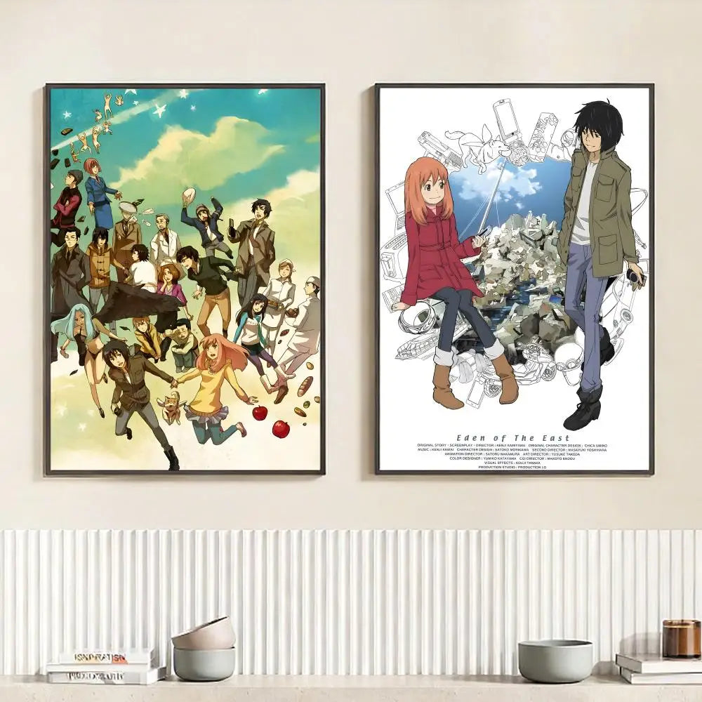 Eden of the East Anime Poster – HD Self-Adhesive Waterproof Wall Art