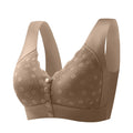 Women's Wireless Front Closure Lace Bra | Plus Size Wire-Free