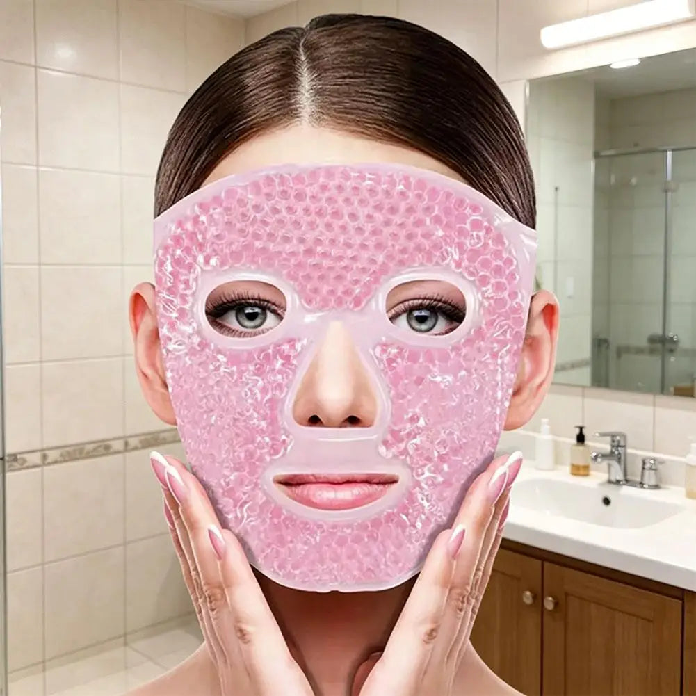 Gel Bead Full Face Mask – Hot & Cold Therapy, Dark Circles