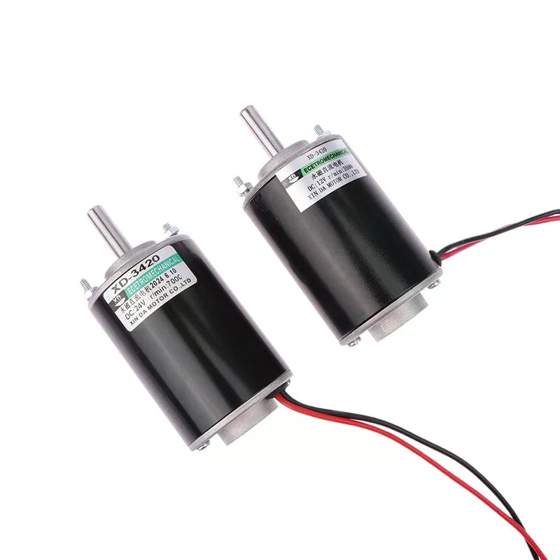 30W 12V-3500Rpm 24V-7000Rpm 3420 DC Speed Motor Adjustable CW CCW