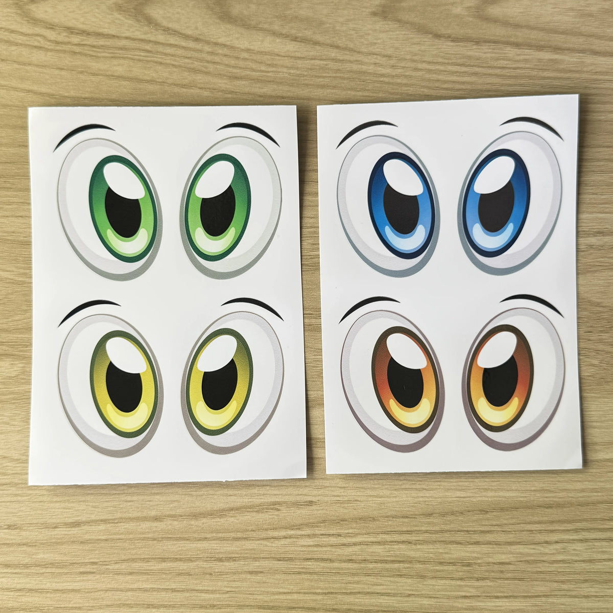 6-Pack Robot Eye Static Cling Vinyl Decals | Cars & Gadgets