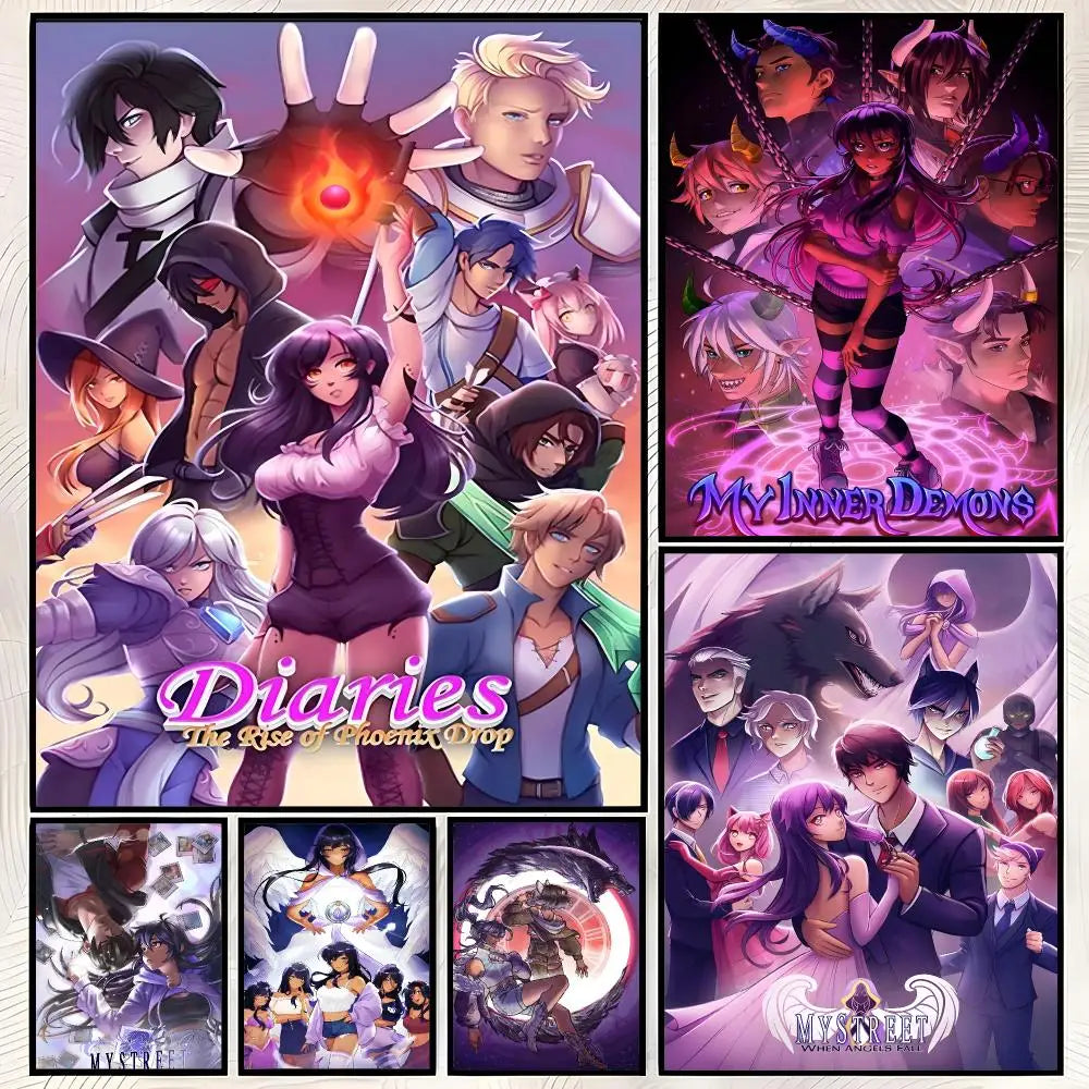 Aphmau Self-Stick HD Wall Art Poster – Waterproof Room Decor