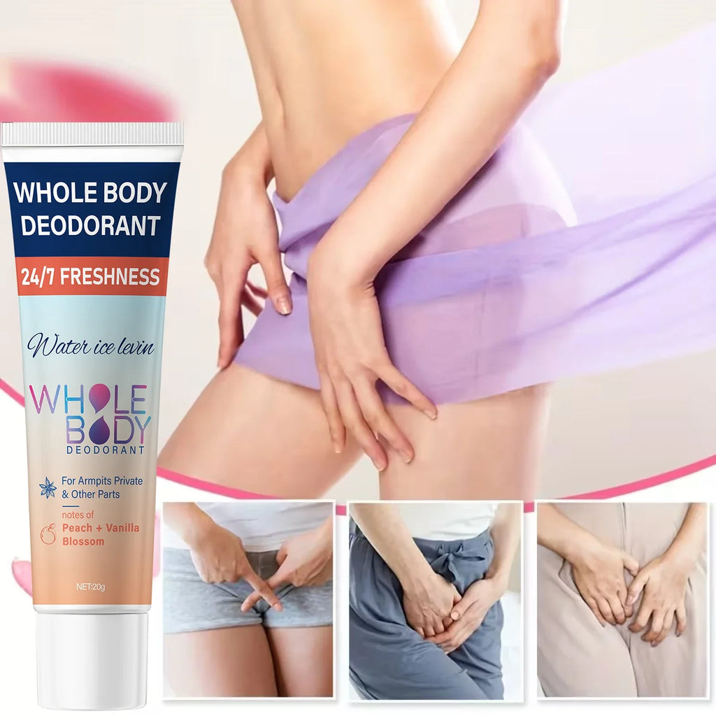 Whole Body Deodorant Cream – Hyaluronic Acid & Peach Vanilla